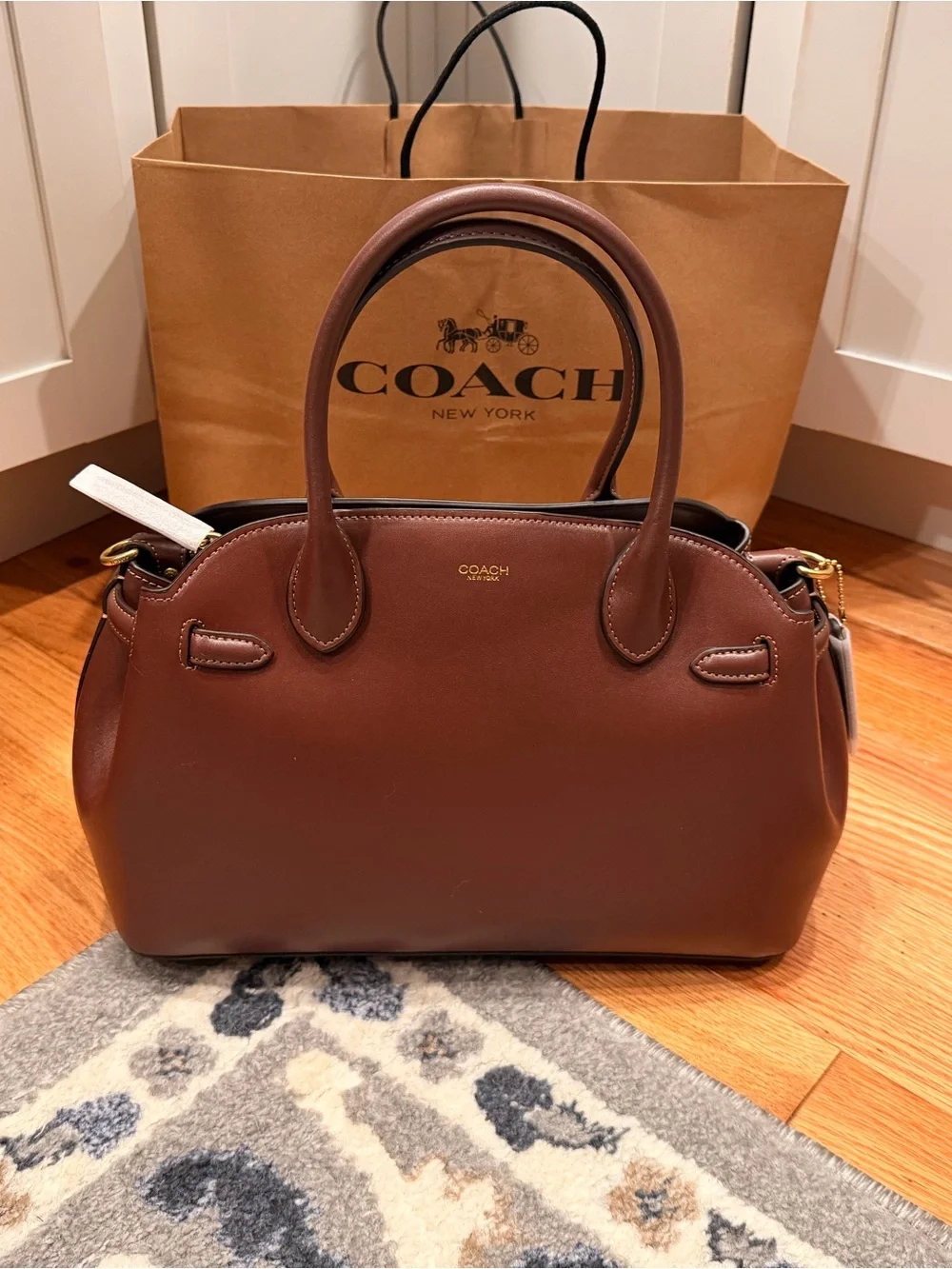 NWOT Coach Empire 26 Maple Leather Satchel